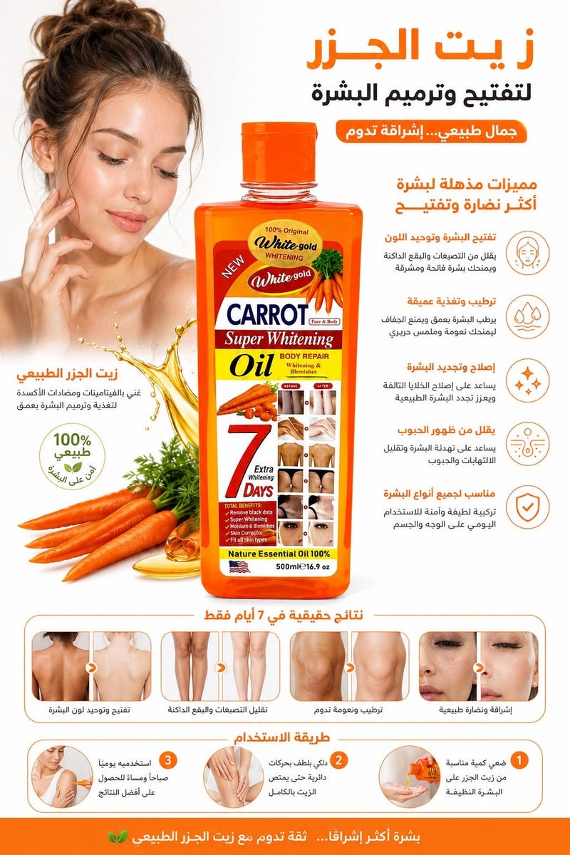Kit Aclarador + Anti-Acné: Aceite Zanahoria y Limpiador Salicílico - Pack 2 (MÁS POPULAR)