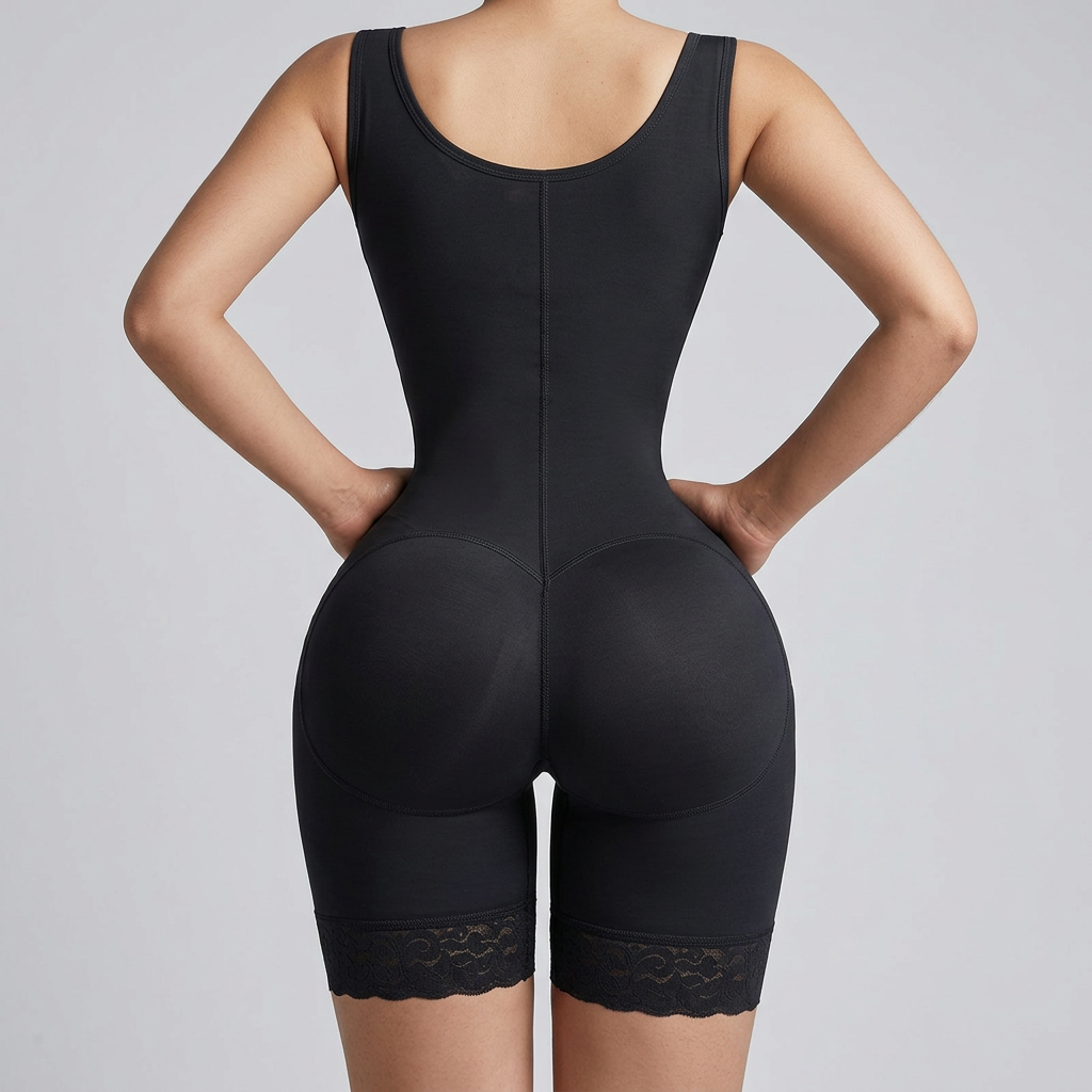 Faja negra, vista trasera