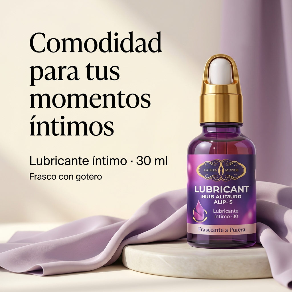 Imagen del lubricante con estilo natural y limpio